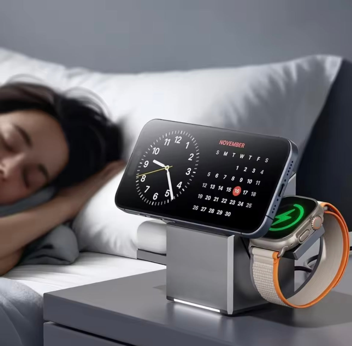 Chargeur sans fil magnétique Magsafe à Autorotation tactile Qi2 3 en 1, 15W, pour Android iPhone iWatch Airpods, Station de charge rapide