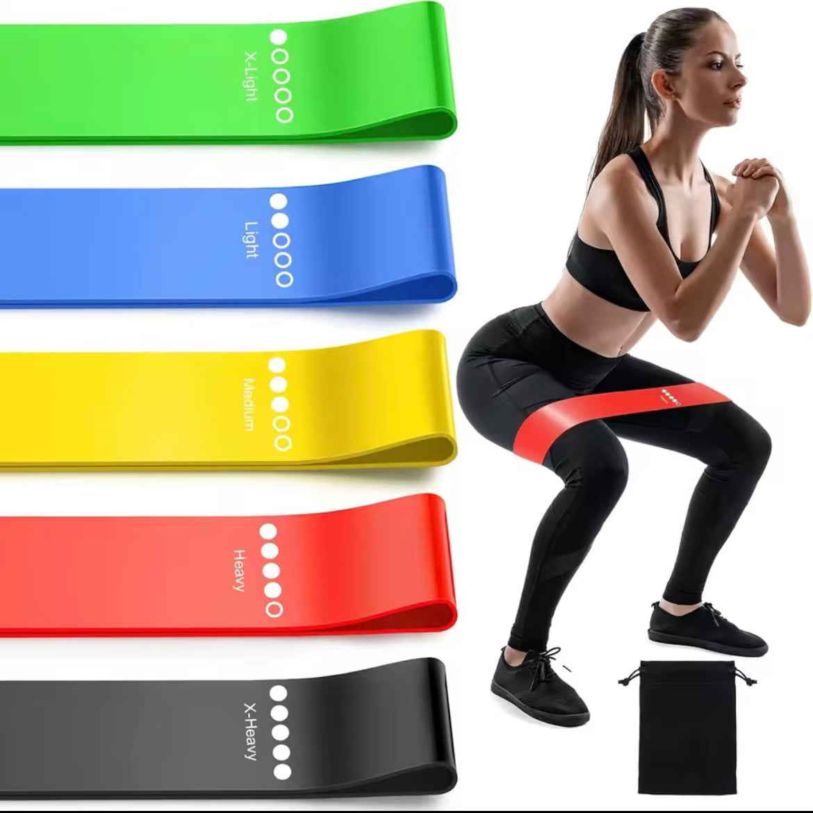 Bandes de résistance TPE, ensemble de Fitness