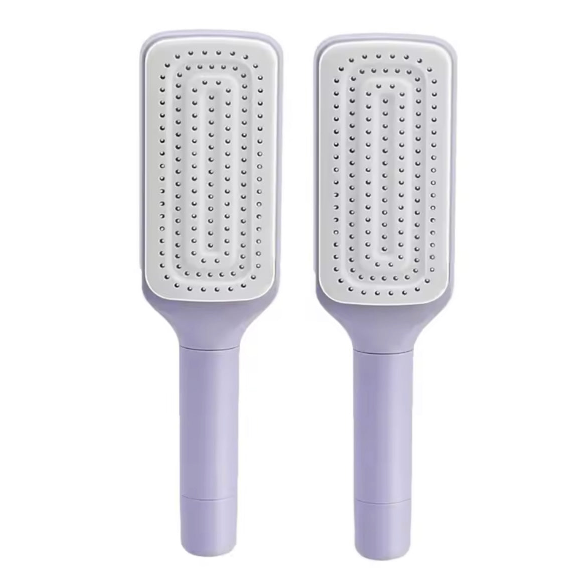 Brosse de Massage autonettoyante, peigne télescopique, nettoyage à une touche, perte de cheveux, Airbag, peigne de Massage du cuir chevelu avec poils rétractables, 1/2 pièces