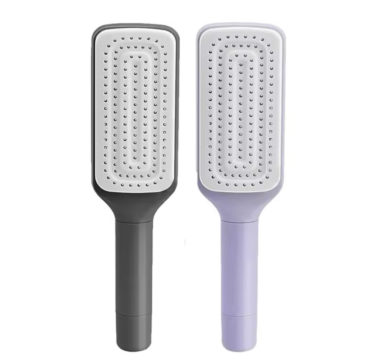 Brosse de Massage autonettoyante, peigne télescopique, nettoyage à une touche, perte de cheveux, Airbag, peigne de Massage du cuir chevelu avec poils rétractables, 1/2 pièces