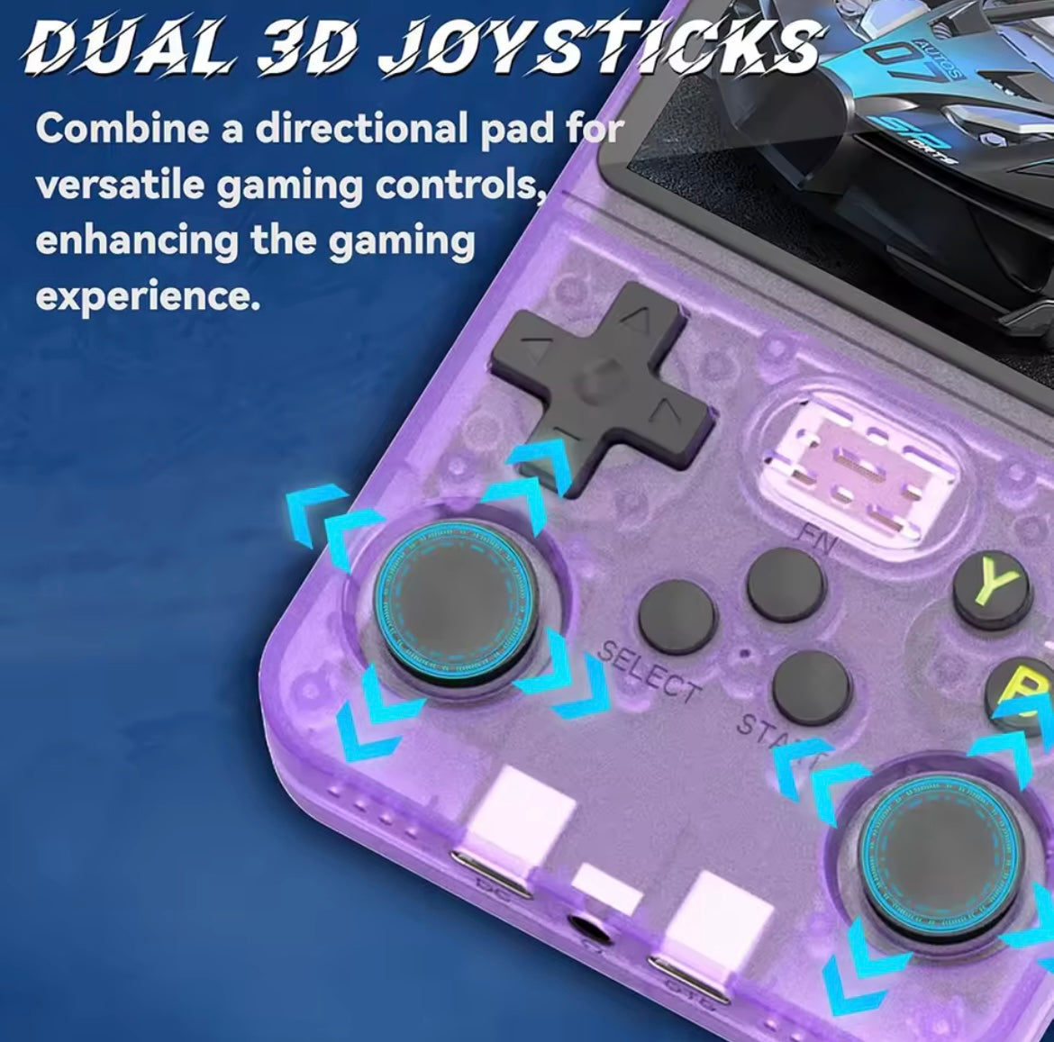 Console de jeu rétro portable classique R36S avec système ARKOS, jeux vidéo, carte unique, Portable, cadeau pour enfants, 3.5 pouce – Plus de 500