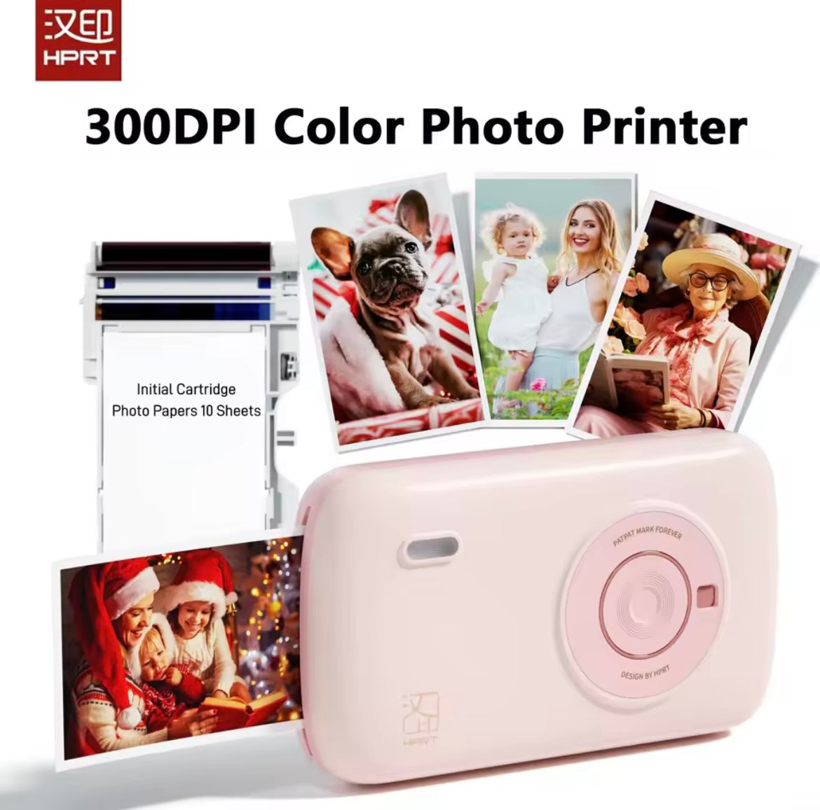 Imprimante Photo Portable 300 DPI – Souvenirs Instantanés en Couleurs