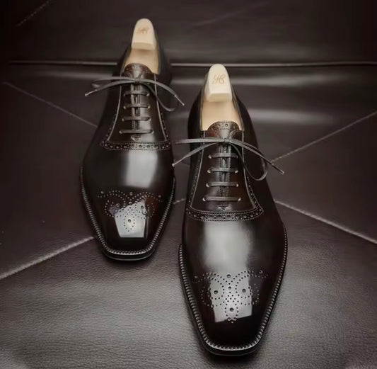 Chaussures habillées pour homme en cuir véritable – Élégance et confort
