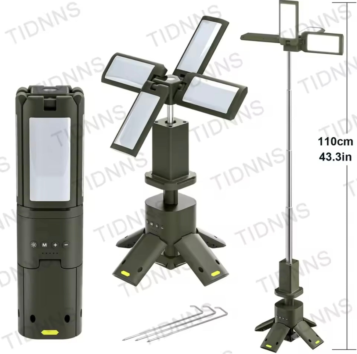 Lampe LED télescopique aste, lanterne de camping, lampe de tente de pêche, randonnée en plein air, super lumineuse, magnétique, rotative, 14000mAh, 6000 LM