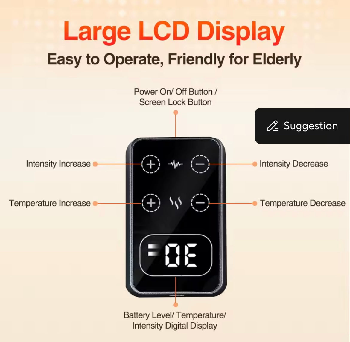 Genouillère de Massage Chauffante – Soulagement de la Douleur & Relaxation Musculaire