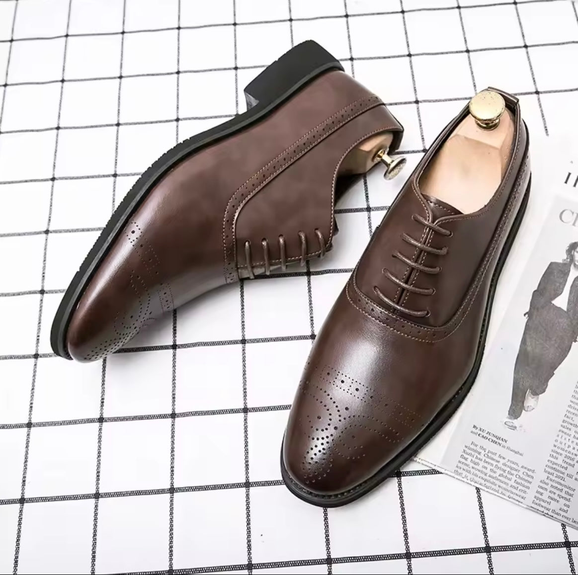 Chaussures habillées pour homme en cuir véritable – Élégance et confort