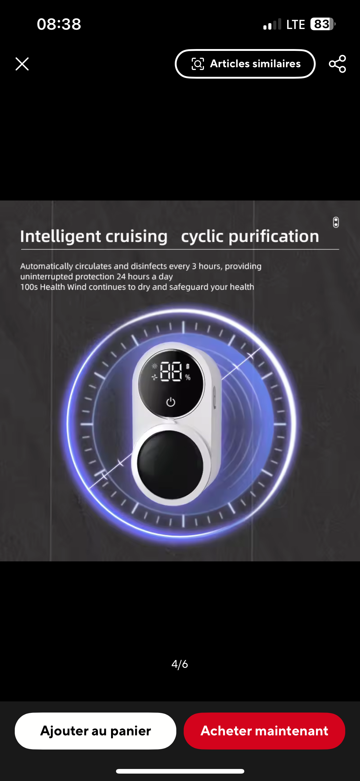 Mini stérilisateur de brosse à dents de voyage Portable et Rechargeable