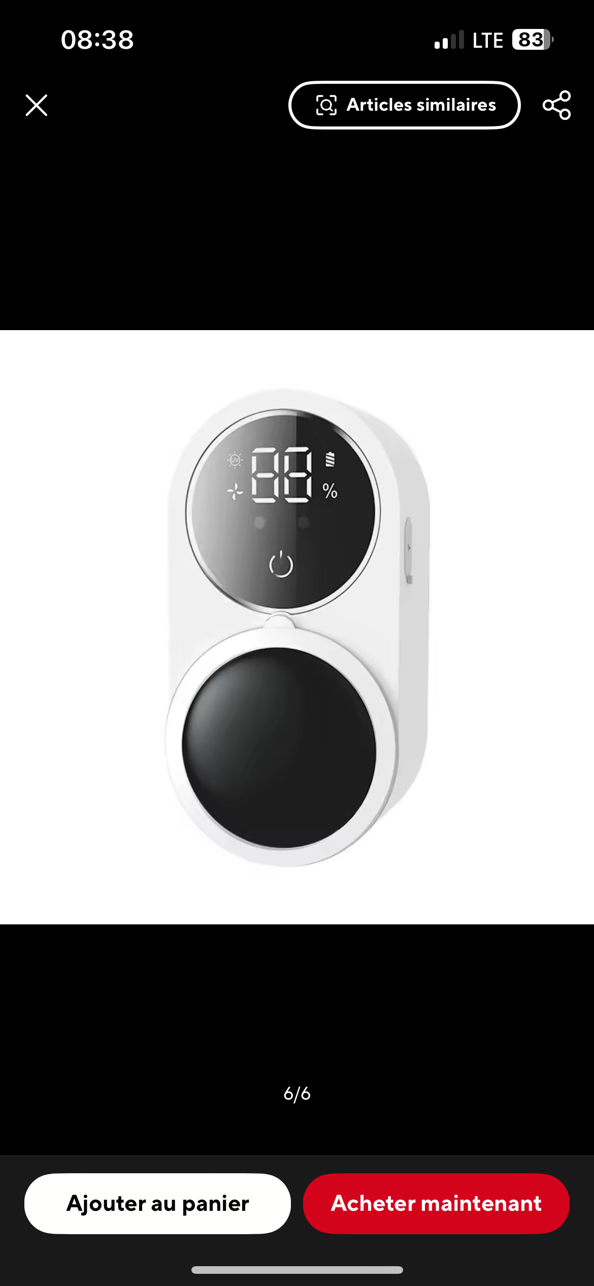 Mini stérilisateur de brosse à dents de voyage Portable et Rechargeable