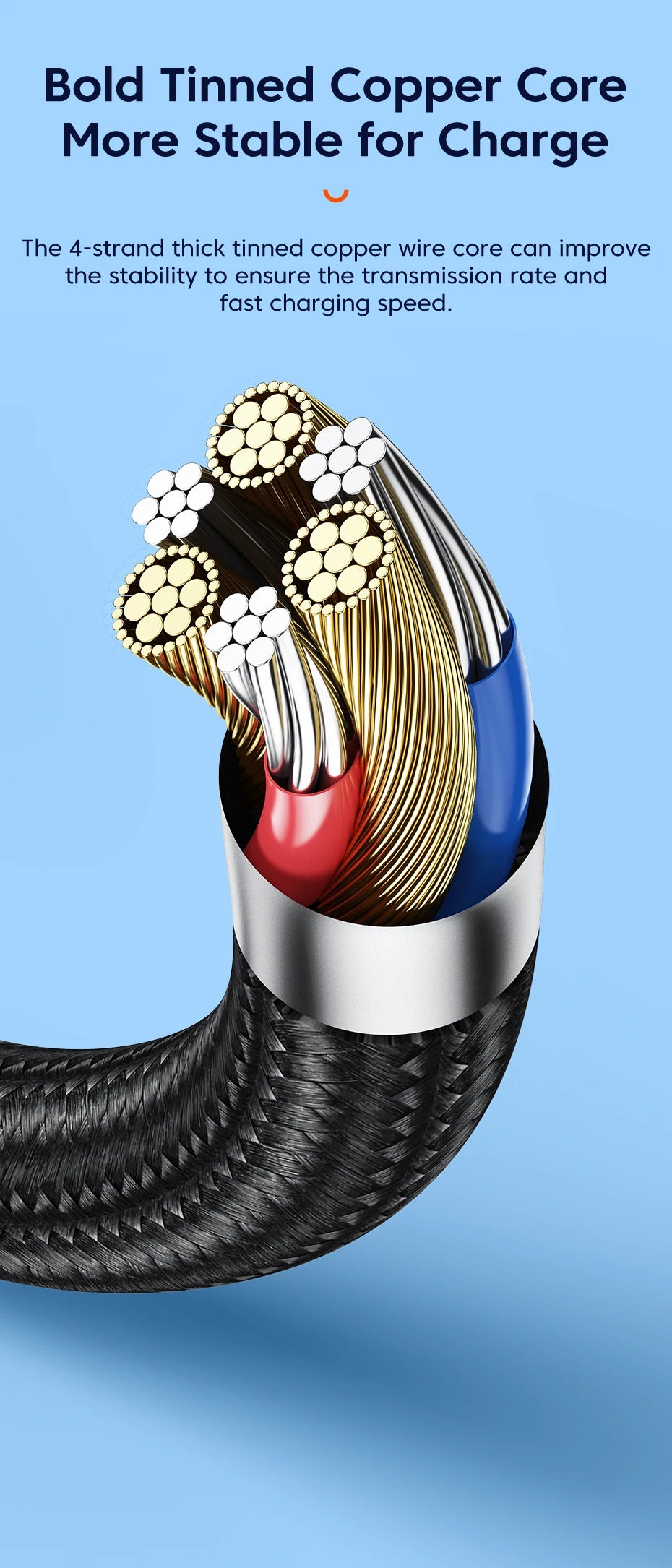 ⚡ Câble de Charge Rapide Toocki 100W/6A – USB-C Haute Performance