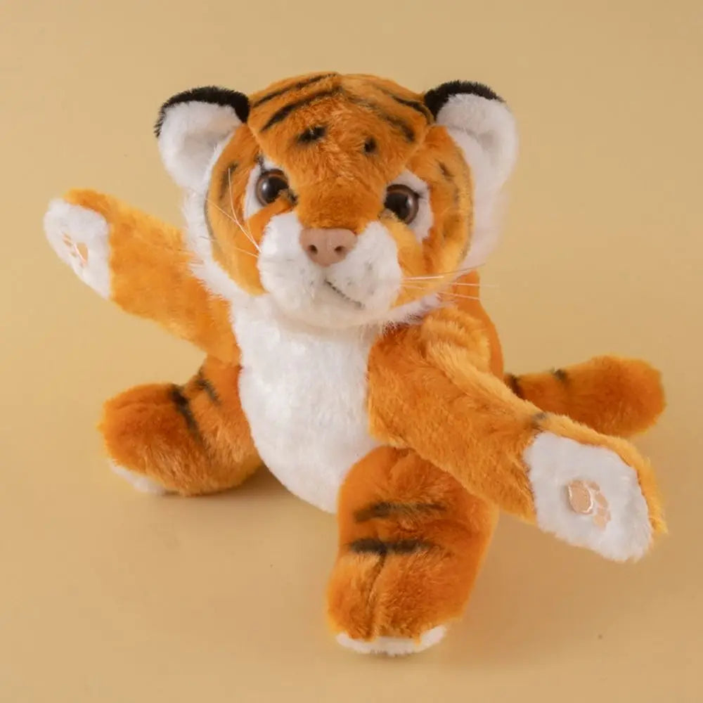Bracelet Peluche Léopard Adorable - Jouet Câlin à Porter au Poignet pour Enfants