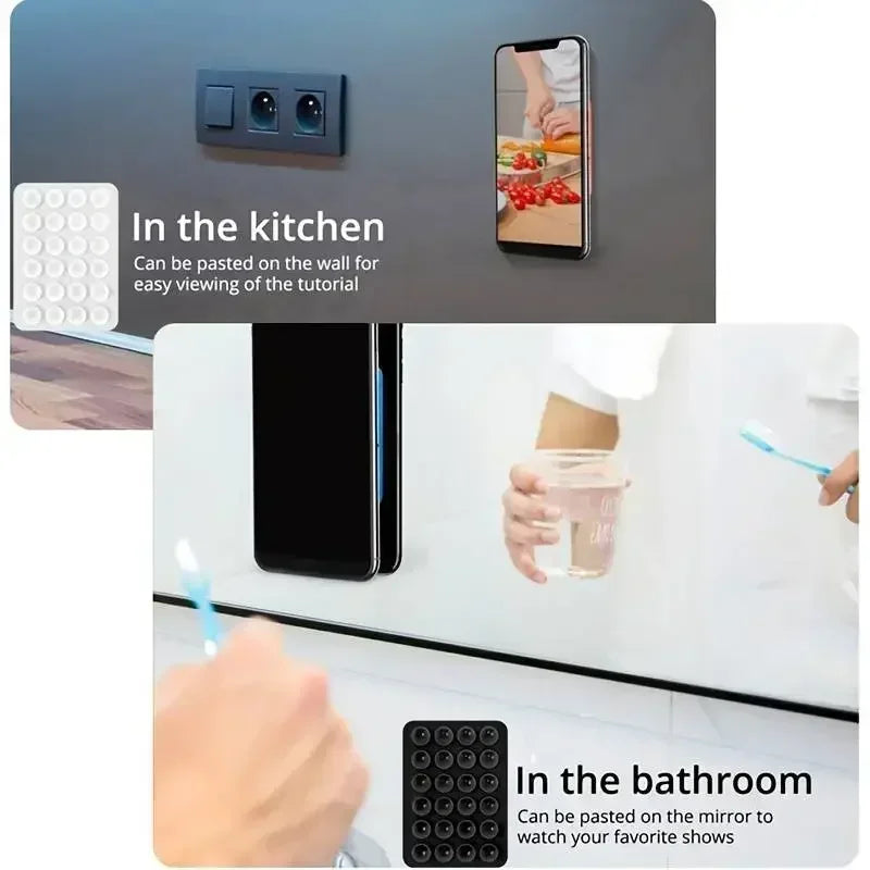 📱 Support Universel Antidérapant à Ventouses – Fixation Puissante pour Smartphone