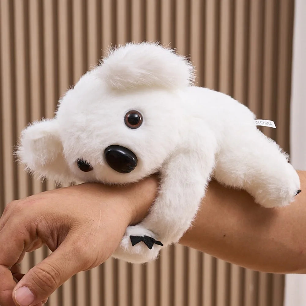 Bracelet Peluche Léopard Adorable - Jouet Câlin à Porter au Poignet pour Enfants