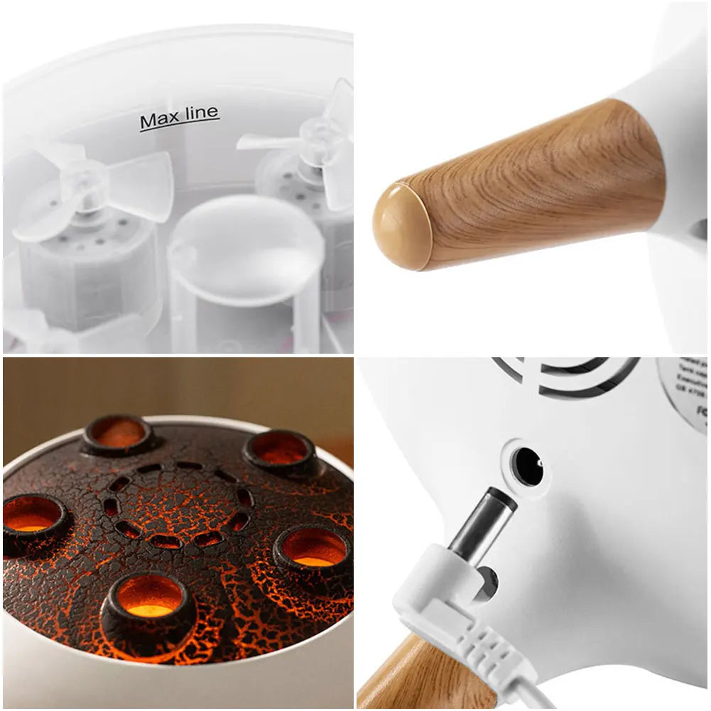 Diffuseur d’Huiles Essentielles LED – Humidificateur & Lumière d’Ambiance Colorée