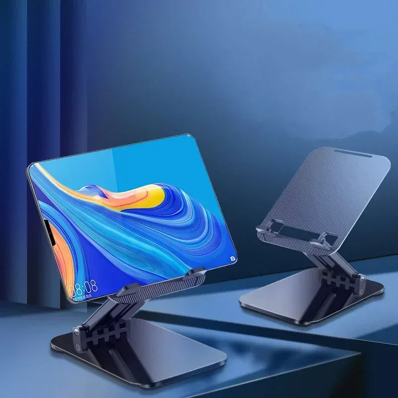 Xikcu Universal Foldable Desk Phone Holder Mount Stand For iPhone 12-16 Mobile Phone Holder Tablet Desktop Aluminum Alloy Holder