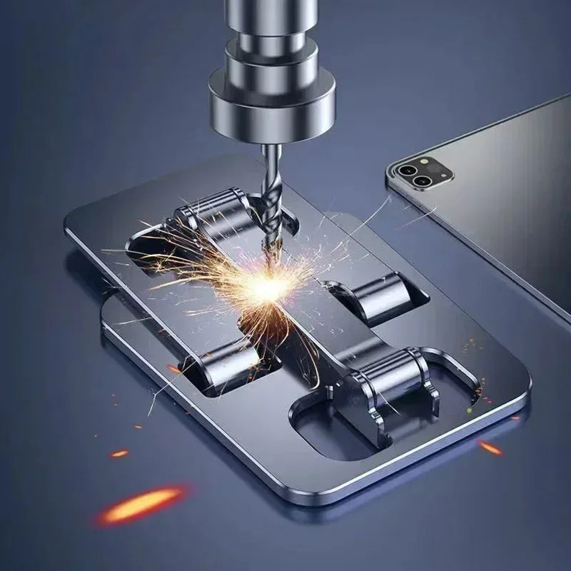 Support Universel en Aluminium pour Téléphone & Tablette – Réglable et Antidérapant