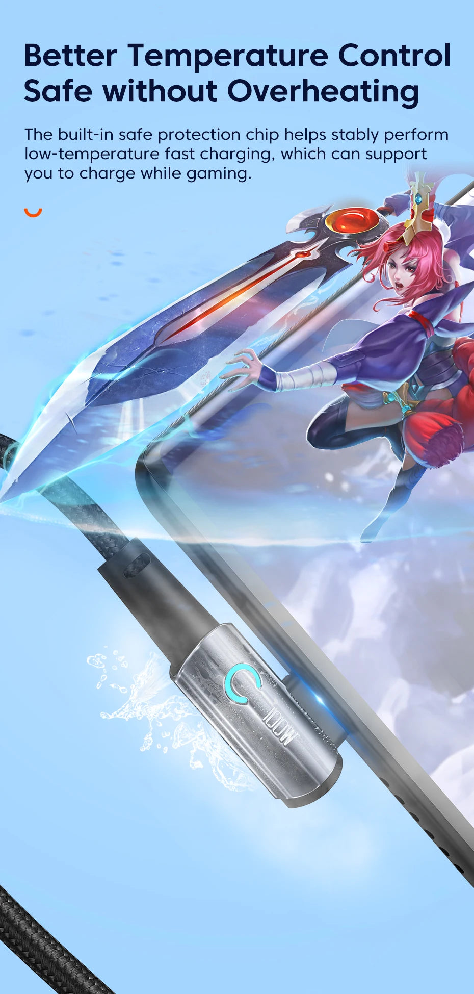 ⚡ Câble de Charge Rapide Toocki 100W/6A – USB-C Haute Performance