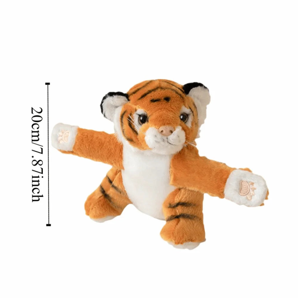 Bracelet Peluche Léopard Adorable - Jouet Câlin à Porter au Poignet pour Enfants
