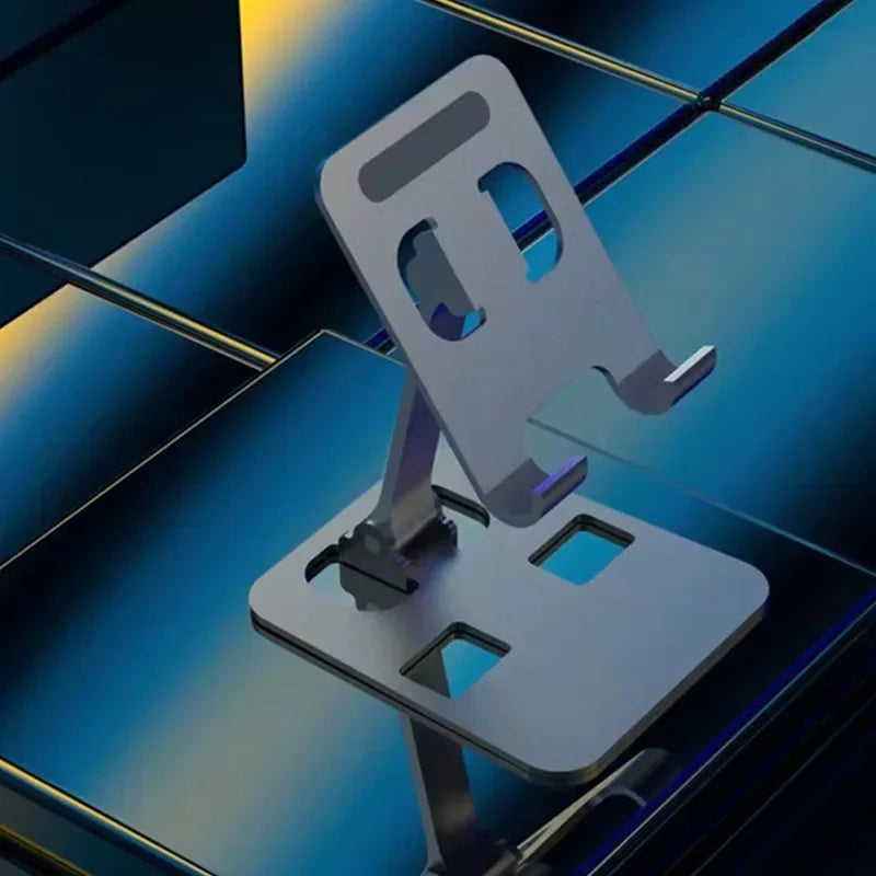 Xikcu Universal Foldable Desk Phone Holder Mount Stand For iPhone 12-16 Mobile Phone Holder Tablet Desktop Aluminum Alloy Holder