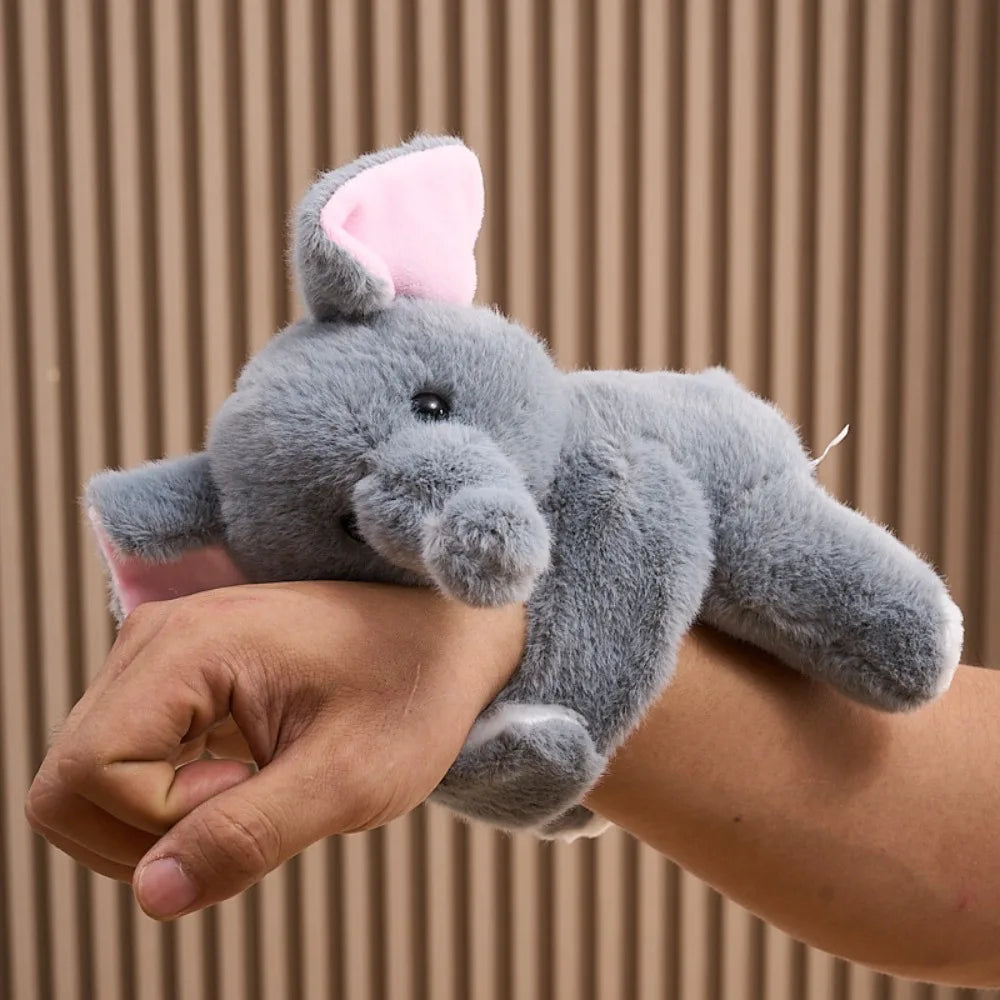 Bracelet Peluche Léopard Adorable - Jouet Câlin à Porter au Poignet pour Enfants