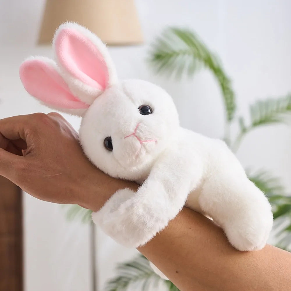 Bracelet Peluche Léopard Adorable - Jouet Câlin à Porter au Poignet pour Enfants