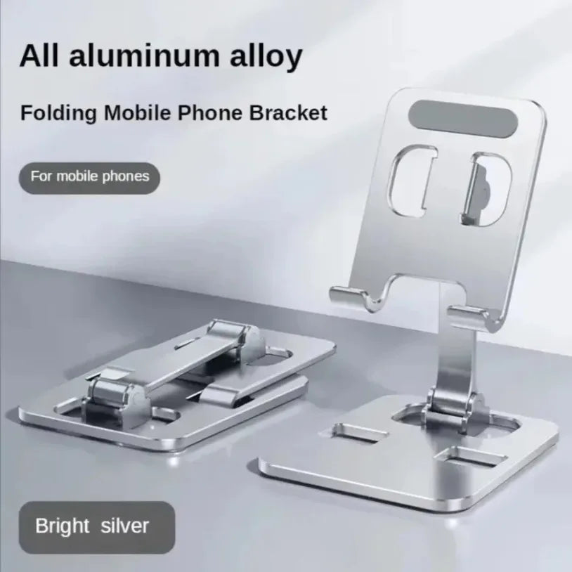 Support Universel en Aluminium pour Téléphone & Tablette – Réglable et Antidérapant